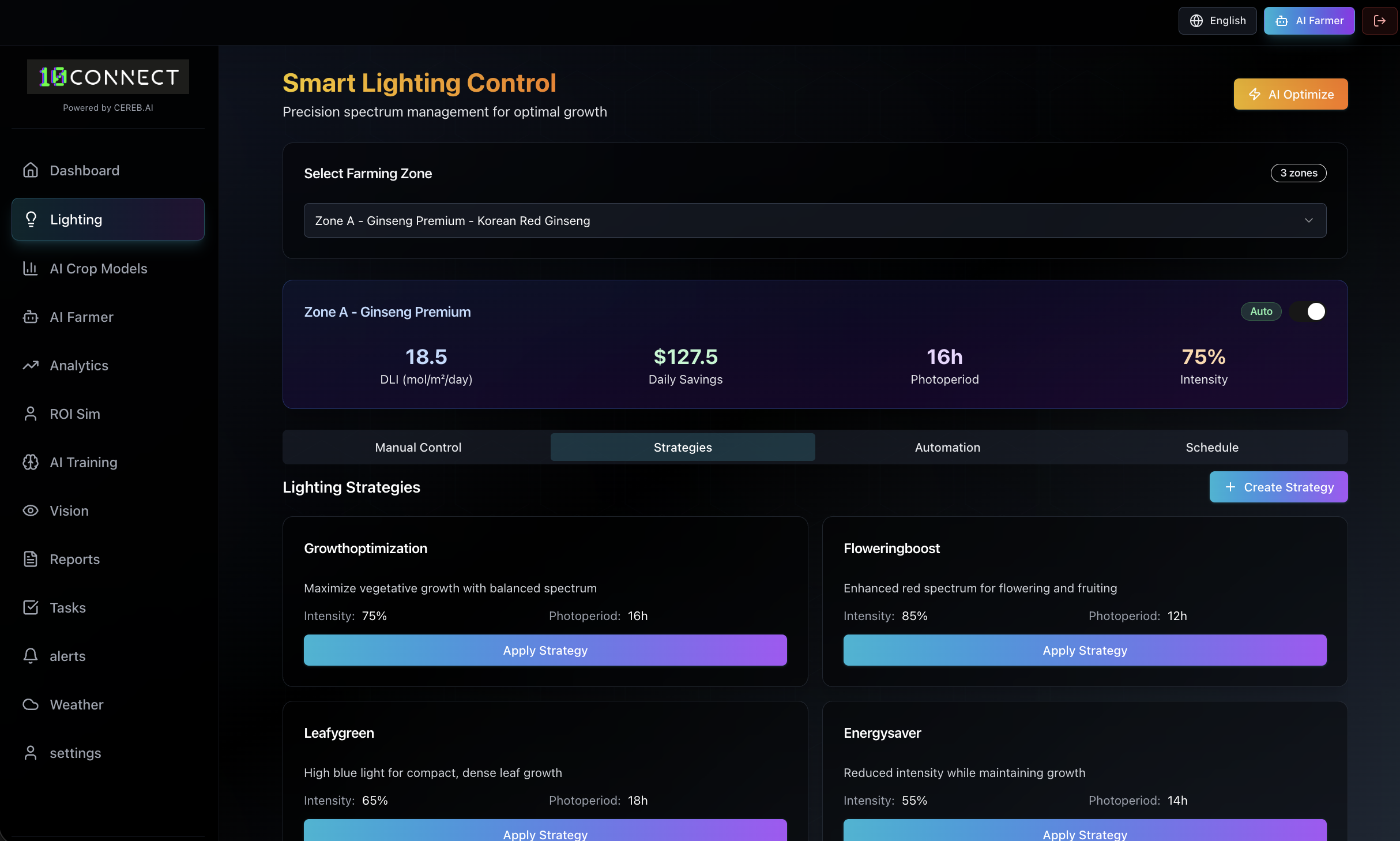 Smart Lighting Control