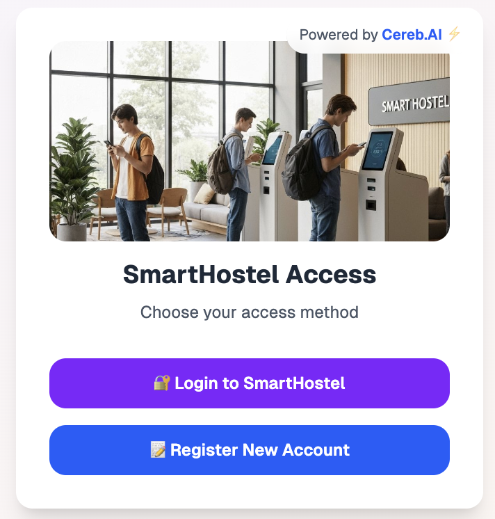 SmartHostel Access Portal